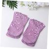 Didiseaon 1pair Moisturizing Yoga Socks Non-Slip Grip Breathable Five-Toe Design for Women and Girls for Running and Daily Activities Violet view 4