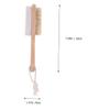 Didiseaon Feet Pumice Brush Pig Hair Bristles Double-Sided Foot File for Dead Skin Removal Pedicure Brush Portable Foot Scraping Plate view 2
