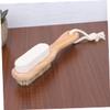 Didiseaon Feet Pumice Brush Pig Hair Bristles Double-Sided Foot File for Dead Skin Removal Pedicure Brush Portable Foot Scraping Plate view 4