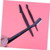 Didiseaon 3pcs Stainless Steel Eyebrow Razor Kit Portable Trimmer Makeup Tool Set Cover and Non-slip Grip for Ladies view 3