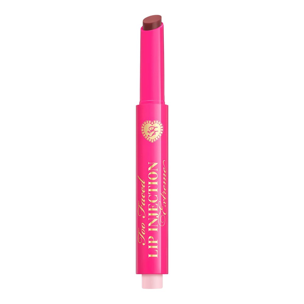 Too Faced Lip Injection Extreme Plumping Clicks | Hydrating, Sheer-To-Medium Buildable Coverage, Lip Plumper with Click Applicator, 0.05 Ounce, Don't Be Chai