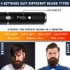 Viuyougor Beard Straightener for Men, Cordless Portable Heated Beard Straightening Comb with LCD, Beard and Hair Straightener Brush Hot Comb, Anti-Scald & Automatic Shut-Off, Portable for Travel view 3