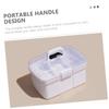 ASAKKURA Makeup Accessory Case Manicure Accessory Container Large Capacity Sturdy Plastic Box Easy Storage view 4