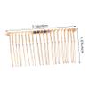 ASAKKURA 12pcs Teeth Fancy Metal Hair Combs for Weddings and Parties Hair Accessories White and Black for Brides and Special Occasions view 2