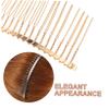 ASAKKURA 12pcs Teeth Fancy Metal Hair Combs for Weddings and Parties Hair Accessories White and Black for Brides and Special Occasions view 3