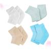 Didiseaon 4pairs Unisex Breathable Ankle Socks Moisturizing Gel for Dry Heel Protection view 2