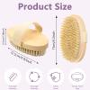 4 Pcs Dry Brushing Body Brush Exfoliating Body Brush Dry Brushing Body Brush for Lymphatic Drainage Back Circulation Improvement Dead Skin Remove Beauty Exfoliator view 2