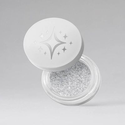 Half Magic GLITTERPUCK Cyber Diamond (Silver) - sparkling pressed glitter for eyes, face and body + Bonus Premium Korean BlueBerry Sheet Masque