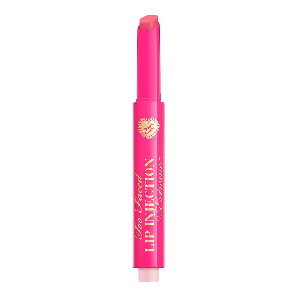 Too Faced Lip Injection Extreme Plumping Clicks | Hydrating, Sheer-To-Medium Buildable Coverage, Lip Plumper with Click Applicator, 0.05 Ounce, Perfect Pink