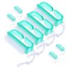 ASAKKURA 8pcs Nail Art Clean up Brush Hard Bristle Cleaning Brushes for Fingernails Toenails Nail Salon Travel view 1