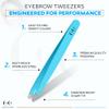 Tweezers for Men and Women  Slant Tweezers with Hand-Sharpened Tips, Stainless Steel Precision for Eyebrow, Facial Hair & Ingrown Hair Removal view 3