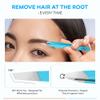 Tweezers for Men and Women  Slant Tweezers with Hand-Sharpened Tips, Stainless Steel Precision for Eyebrow, Facial Hair & Ingrown Hair Removal view 4