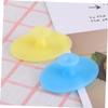 BIUDECO 2pcs Silicone Face Cleansing Brush Pad Small Sky Blue Light Yellow Gentle Exfoliating Facial Scrubber for All Skin Types Non-Abrasive for Adults view 4