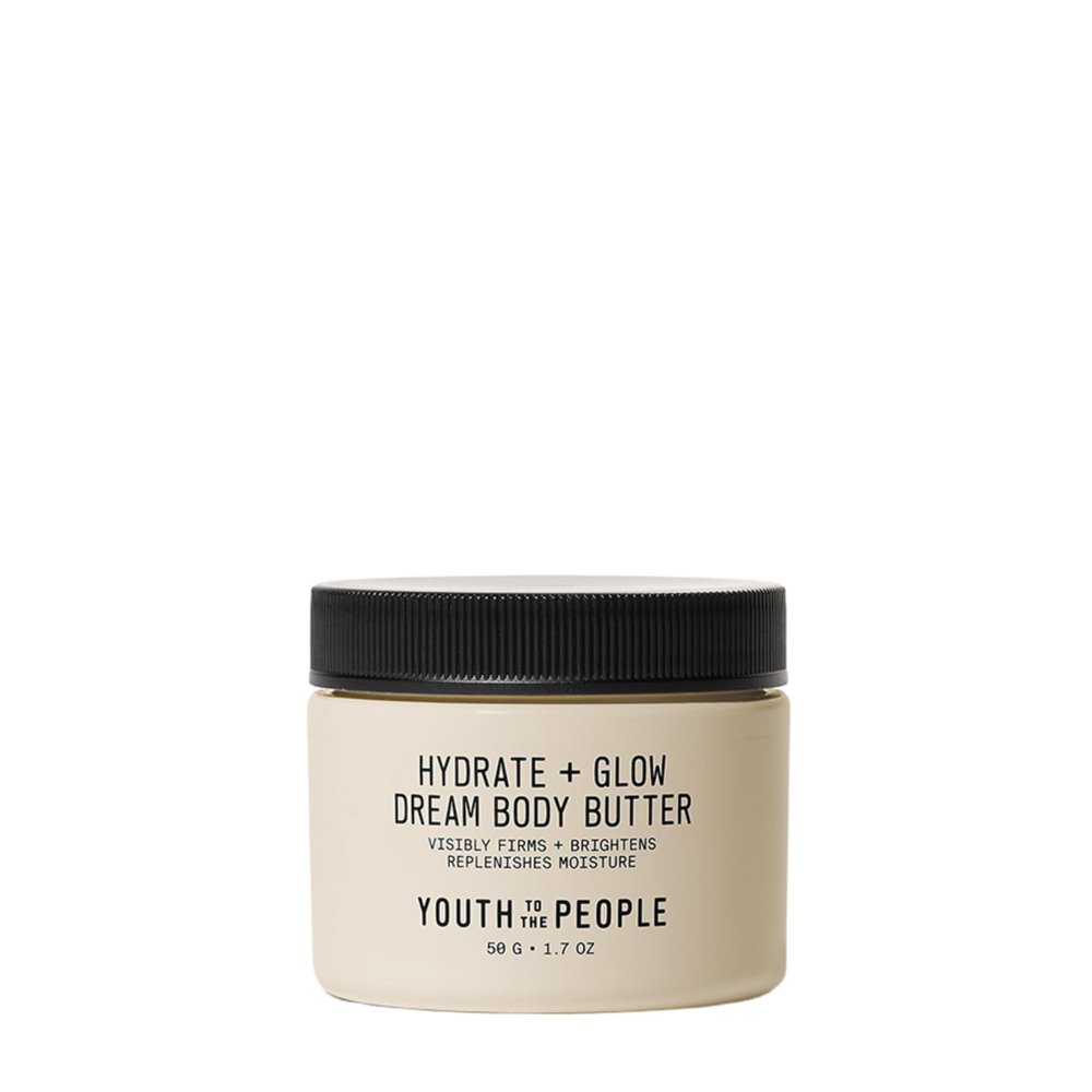 Youth To The People Superberry Hydrate + Glow Dream Body Butter - 3% Niacinamide + Jojoba Oil, Shea Butters, Yuzu + Green Tea + Blonde Woods Scented Body Lotion, Firming Moisturizer - 1.7 fl oz