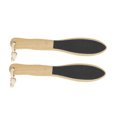 NOLITOY 2pcs Foot Exfoliating Tool Double-Sided Wooden Foot Washboard for Dead Skin Removal