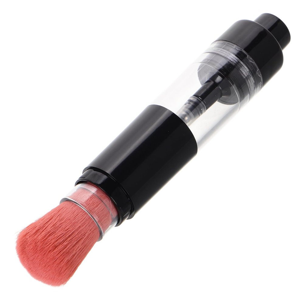 Baluue Multifunctional Press Powder Brush Refillable Container Travel-friendly Automatic Dispensing Makeup Tool for Loose and Dense Foundations for Quick Touch-ups