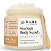 Bare Botanics Bergamot Mint Body Oil (Custom Formulated) + Coconut Vanilla Body Salt Scrub view 2
