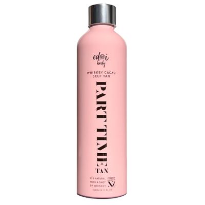 ed&i PART TIME Self Tanner With Natural DHA Whiskey Cacao, Self Tanning for Women, Natural Long Lasting Body Sunless Tan, Leg Tanner for Women, Buildable Golden Glow Tanning Products, 8.45 oz