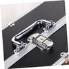 BIUDECO Handheld Makeup Train Case 3 Tiers Portable Cosmetics Box Organizer for Travel Black Storage Adjustable Compartments view 2