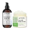 Bare Botanics Unscented Body Oil (Custom Formulated) + Bergamot Mint Body Salt Scrub view 1