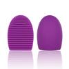 BIUDECO Silicone Cosmetic Brush Egg Makeup Brush Cleaner Eco-friendly Odorless Handheld for Home Travel view 1