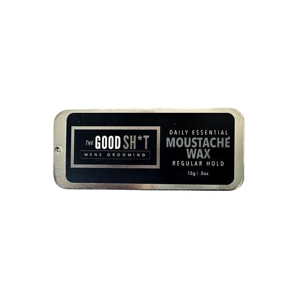 The Good Sh*t Mens Grooming Moustache Wax (6.9 Oz, Regular Hold)