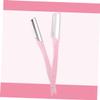 IWOWHERO Stainless Steel Eyebrow Trimmer 10pcs Set Eyebrow Razor for Women Compact Makeup Tool Easy to Use Clean Random Color view 4