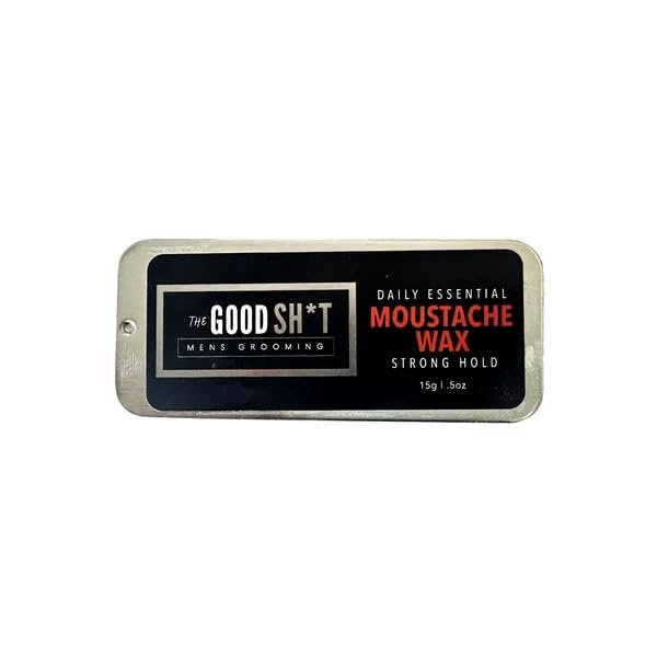 The Good Sh*t Mens Grooming Moustache Wax (6.9 Oz, Strong Hold)