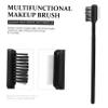 BIUDECO Eyebrow Lash Grooming Tool Double Head Brush Comb Portable Makeup Spoolie view 3