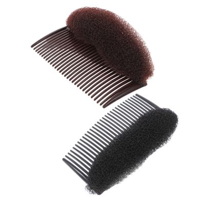 PLAFOPE 4pcs Plastic Hair Bun Maker Insert Comb Volume Inserts for Diy Hair Styling for Ages for Fluffy Updos and Elegant Looks