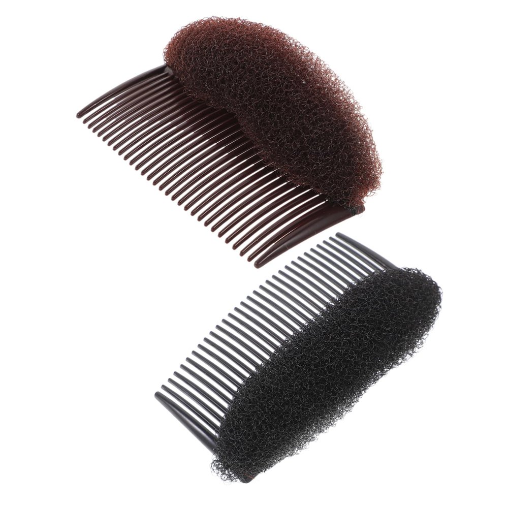 PLAFOPE 4pcs Plastic Hair Bun Maker Insert Comb Volume Inserts for Diy Hair Styling for Ages for Fluffy Updos and Elegant Looks