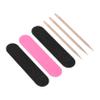 BIUDECO Manicure Files Set 10pcs Mini Nail Files Wooden Cuticle Sticks for Safe Nail Care view 1