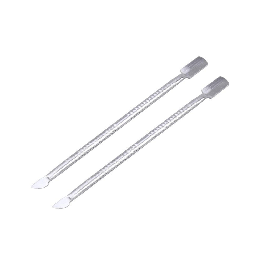 IWOWHERO 2pcs Professional Nail Cuticle Remover Spoon Pusher for Manicure Pedicure