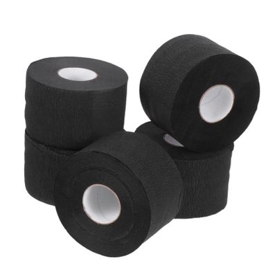 BIUDECO 5rolls Disposable Neck Strip Paper for Barbers Stretchy Protective Neck Tape for Salon Hair Cutting and Shaving Skin-Friendly and Convenient Hairdressing Accessory