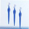 IWOWHERO 3pcs Stainless Steel Eyebrow Razors for Precision Trimming Compact Beauty Makeup Tools Transparent Blue for Women and Girls for Grooming Eyebrows and Facial Hair view 2