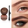 2 In 1 Eyebrow Pomade Two Colors Brow Pomade With Brush Eyebrow Styling Cream For Woman Brow Makeup view 2
