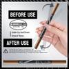 Pinkiou Microblading Eyebrow Pen, 2-In-1 Waterproof Eyebrow Pen, Dual-Ended Eyebrow Pen with 4-Fork-Tips and Precision Brush, Eyebrow Pen for Natural Hair-Like Brows,Long Lasting,Black view 3