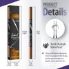 Pinkiou Microblading Eyebrow Pen, 2-In-1 Waterproof Eyebrow Pen, Dual-Ended Eyebrow Pen with 4-Fork-Tips and Precision Brush, Eyebrow Pen for Natural Hair-Like Brows,Long Lasting,Black view 4