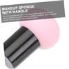 VINTORKY 3pcs Mushroom Makeup Sponge Seal Shape Makeup Puff Handle Wet Dry Powder Puff for Foundation Concealer Blush Easy Cleaning Feature Random Color view 3