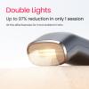 Dual Lights 100W, Quadruple-Pulse IPL Laser Hair Removal, Comfort 16.6 cm Sapphire Ice-Cooling 35F, PHR Mode for Stubborn Hair, Effective, Hair Removal Device for Women and Men (Blue Grey) view 2