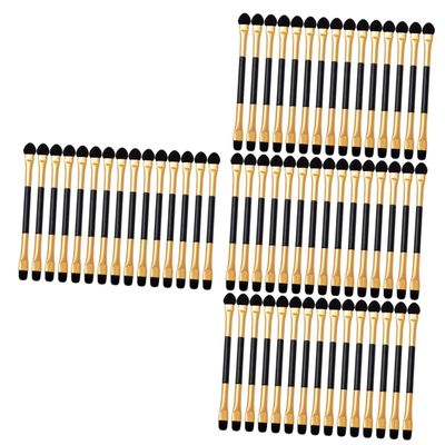 Beatifufu 60pcs Double-sided Eyeshadow Applicators Portable Makeup Tools for Women Comfortable Materials for Effortless Eye Shadow Application