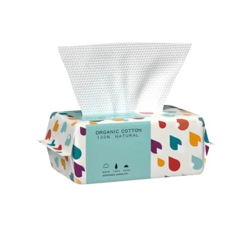 100 Count Disposable Face Towel,Thickening Ultra Soft Washcloths,Facial Cotton Tissue,Lint-free cotton dry wipes Multi-Purpose for Skin Care,Make-up Wipes,Face Wipes and Facial Cleansing