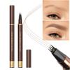 2 Pack Eyebrow Pen, Waterproof Microblading Eyebrow Pencil, 4 Tip Precise Eye Brow Makeup Pen for Women to Effortlessly Create Hair Like Natural Brows, Non Dry Out and Last All Day (Light Brown) view 3