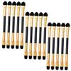HAPINARY 60pcs Double-ended Eyeshadow Applicators Soft Sponge Tips for Easy Blending Application for Personal Use Professional Makeup Artists view 2