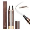 2 Pack Eyebrow Pen, Waterproof Microblading Eyebrow Pencil, 4 Tip Precise Eye Brow Makeup Pen for Women to Effortlessly Create Hair Like Natural Brows, Non Dry Out and Last All Day (Black Brown) view 1