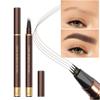 2 Pack Eyebrow Pen, Waterproof Microblading Eyebrow Pencil, 4 Tip Precise Eye Brow Makeup Pen for Women to Effortlessly Create Hair Like Natural Brows, Non Dry Out and Last All Day (Black Brown) view 2