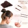200Pcs Hair Pins Kit,Bobby Pins and U Shaped Hair Pins Bun Pins Gifts for Women Girls with Storage Box Wedding Hairstyles (Brown,2Inch) view 4