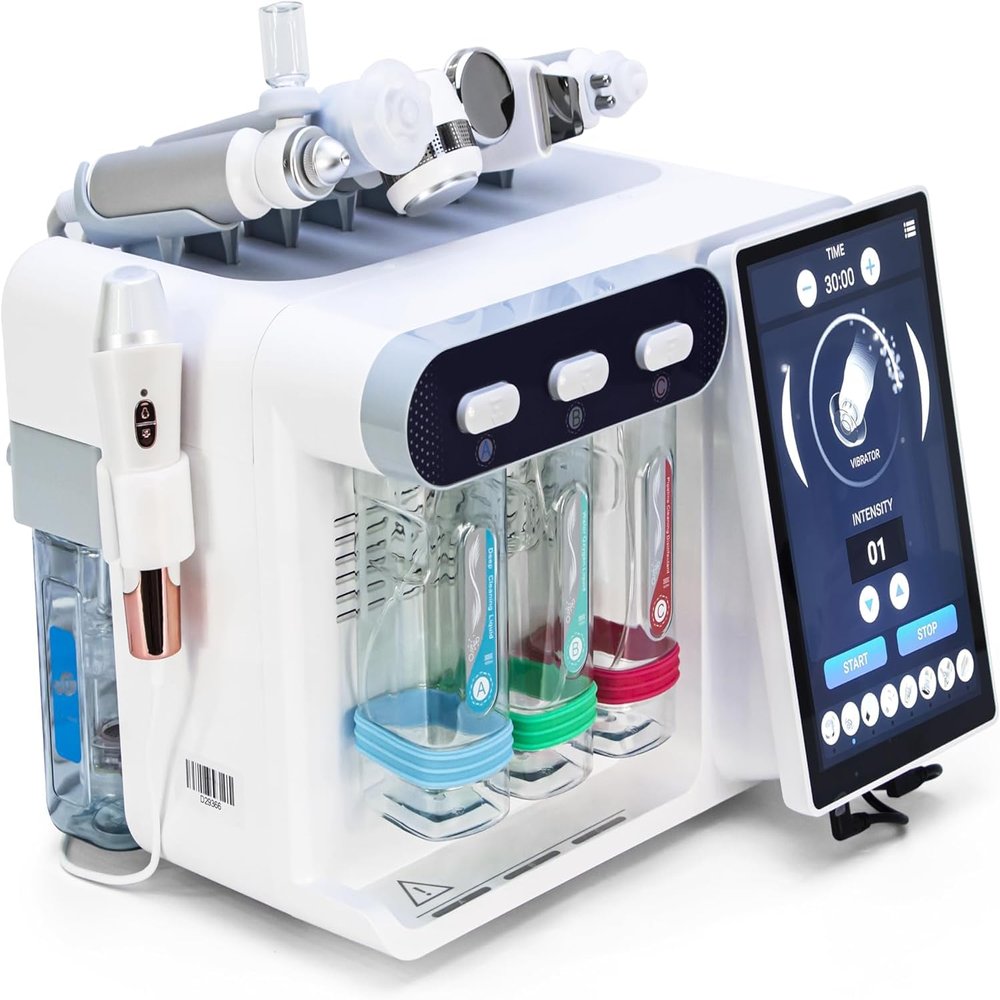 Elitzia 8 in 1 Water Peeling Aqua Peel Skin Care Device Skin Analysis Facial Machine for Moisturizing ETLB355