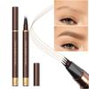 2 Pack Eyebrow Pen, Waterproof Microblading Eyebrow Pencil, 4 Tip Precise Eye Brow Makeup Pen for Women to Effortlessly Create Hair Like Natural Brows, Non Dry Out and Last All Day (Natural Brown) view 2
