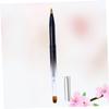 BIUDECO Retractable Lip Brush Flexible Lipstick and Lip Gloss Applicator with Metal Shell Portable Dual-ended Design for Effortless Makeup Application for Home and Professional Use Black view 4